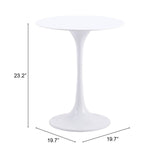 Wilco Side Table, White-Furniture - Accent Tables-High Fashion Home