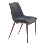 Magnus Dining Chair, Brown Legs by Zuo