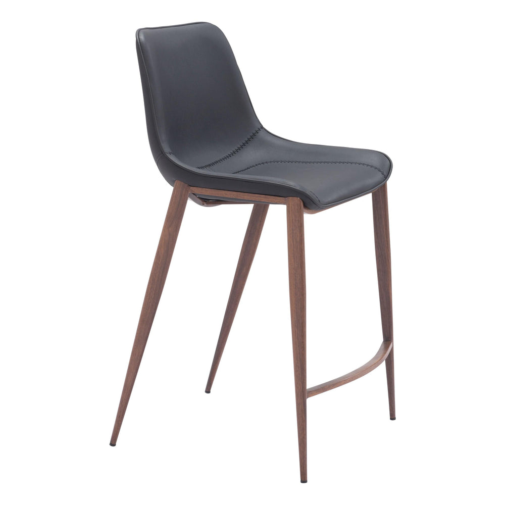 Magnus Counter Stool, Brown Legs by Zuo
