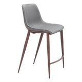 Magnus Counter Stool, Brown Legs by Zuo
