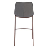 Magnus Bar Stool, Slate Gray, Set of 2-Furniture-High Fashion Home
