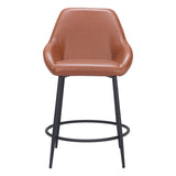 Vila Counter Stool, Brown, Set of 2-Furniture-High Fashion Home