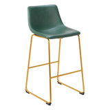 Augusta Barstool, Green, Set of 2-Furniture-High Fashion Home