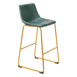 Augusta Barstool, Green, Set of 2-Furniture-High Fashion Home