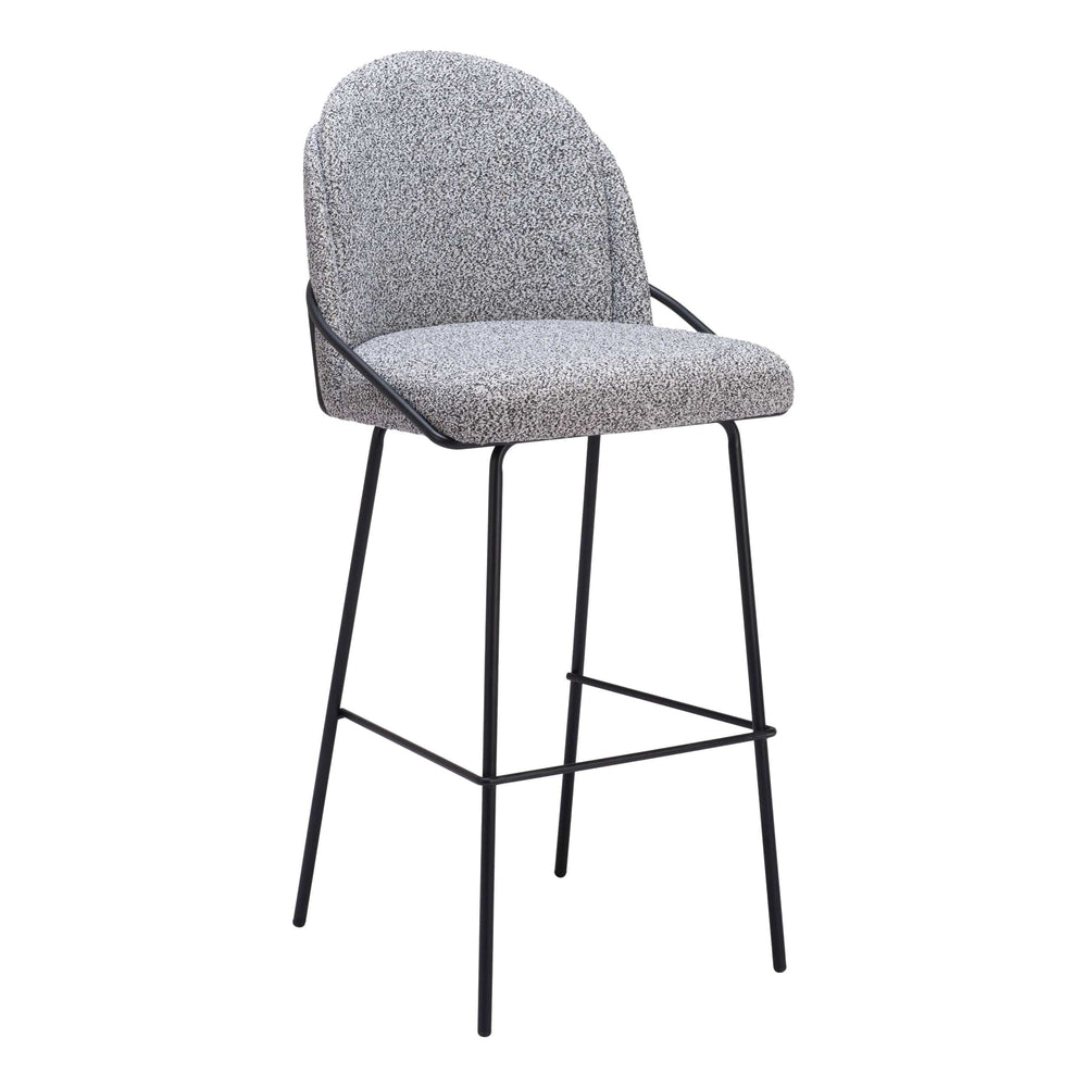 Jambi Bar Stool, Black & White, Set of 2-Furniture-High Fashion Home