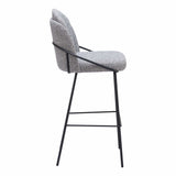 Jambi Bar Stool, Black & White, Set of 2-Furniture-High Fashion Home