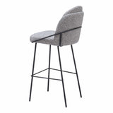 Jambi Bar Stool, Black & White, Set of 2-Furniture-High Fashion Home