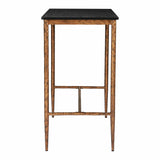 Nida Bar Table, Black-Furniture - Accent Tables-High Fashion Home