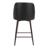 Keppel Swivel Counter Stool, Black-Furniture-High Fashion Home