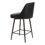 Keppel Swivel Counter Stool, Black-Furniture-High Fashion Home