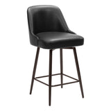 Keppel Swivel Counter Stool, Black-Furniture-High Fashion Home