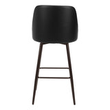 Keppel Swivel Bar Stool, Black-Furniture-High Fashion Home