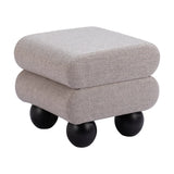 Davao Ottoman, Gray-Furniture-High Fashion Home