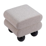 Davao Ottoman, Gray-Furniture-High Fashion Home