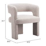 Java Chair, Sandy Beige-Furniture - Chair-High Fashion Home