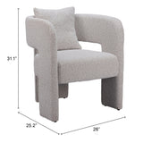 Melilla Dining Chair, Misty Gray-Furniture - Dining-High Fashion Home