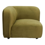 Biak Corner Chair, Green-Furniture - Chair-High Fashion Home