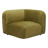 Biak Corner Chair, Green-Furniture - Chair-High Fashion Home