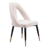 Artus Dining Chair, Ivory-Furniture - Dining-High Fashion Home
