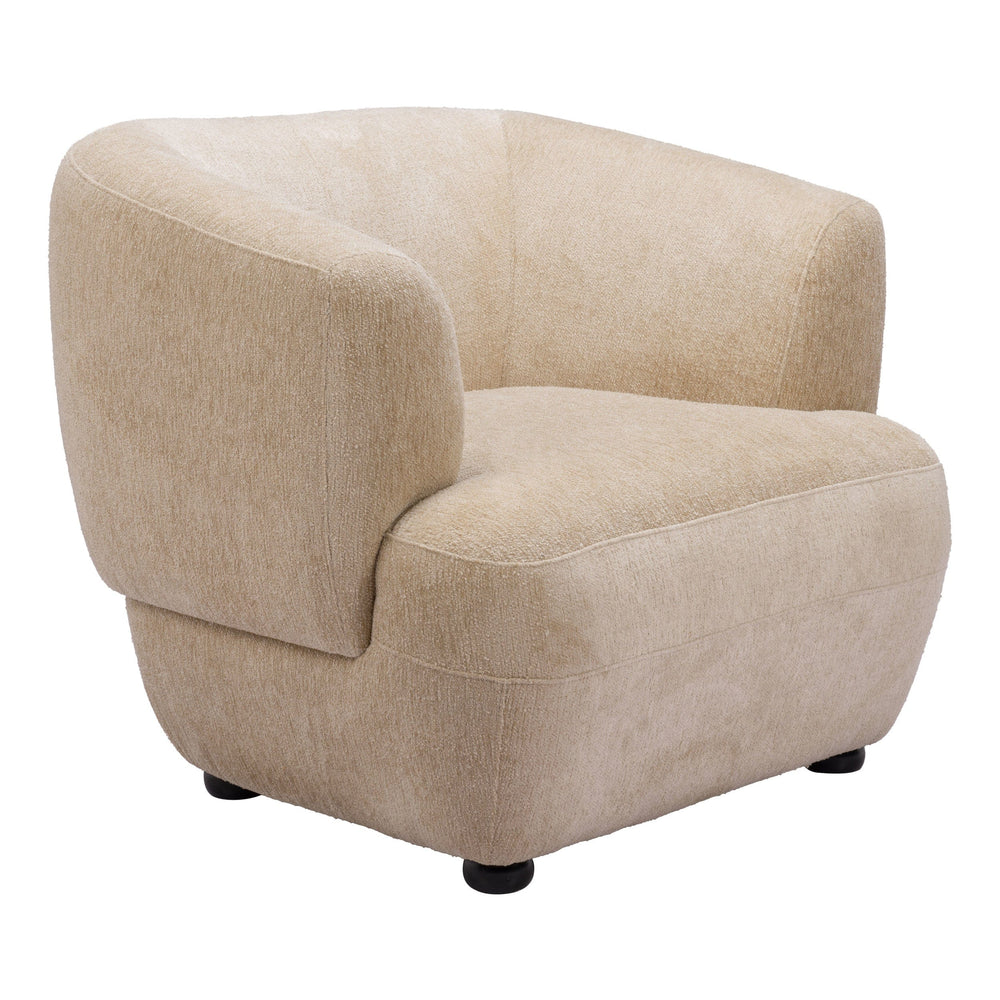 Bekker Chair, Golden Beige-Furniture - Chair-High Fashion Home
