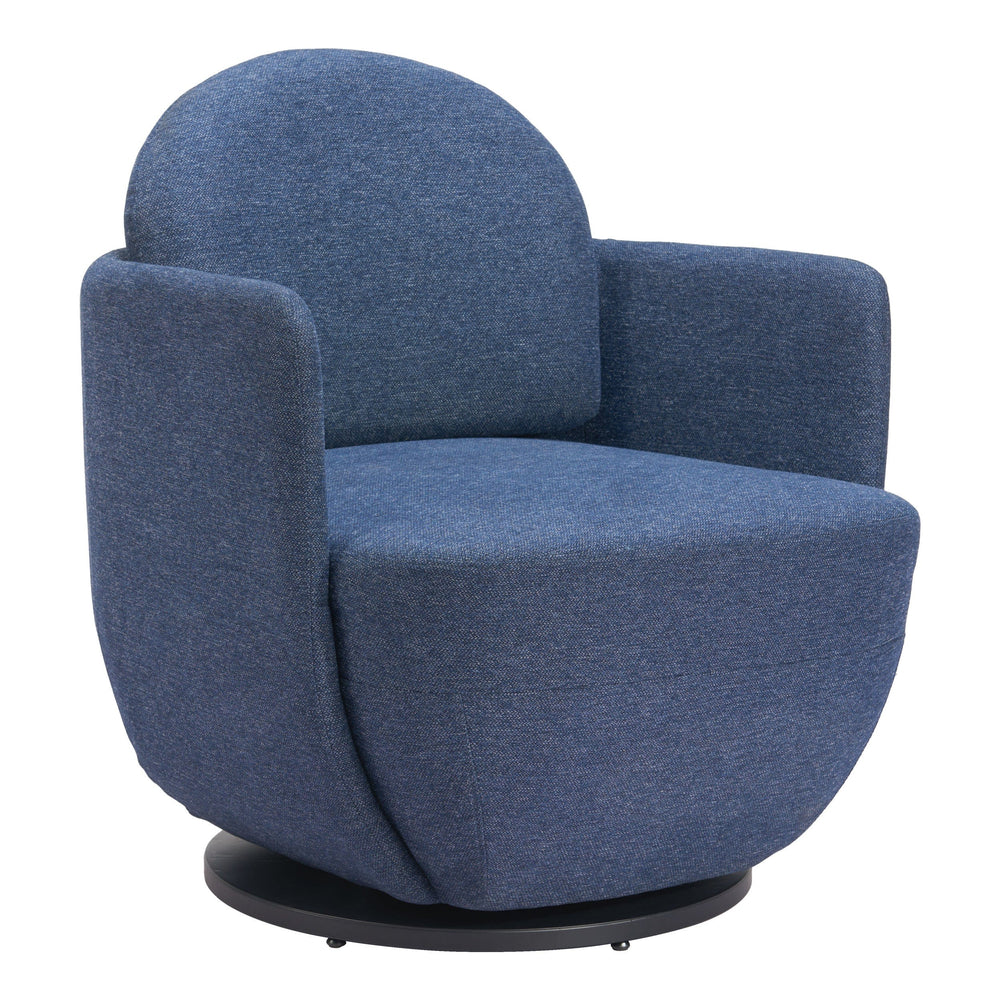 Bant Swivel Chair, Blue-Furniture - Chair-High Fashion Home