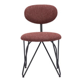 Novi Dining Chair, Maroon Brown, Set of 2-Furniture - Dining-High Fashion Home