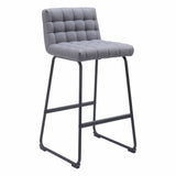 Pago Barstool, Gray, Set of 2-Furniture-High Fashion Home