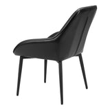 Vila Dining Chair, Black, Set of 2-Furniture - Dining-High Fashion Home