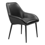 Vila Dining Chair, Black, Set of 2-Furniture - Dining-High Fashion Home