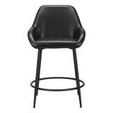 Vila Counter Stool, Black, Set of 2-Furniture-High Fashion Home