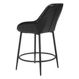 Vila Counter Stool, Black, Set of 2-Furniture-High Fashion Home