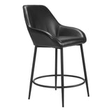 Vila Counter Stool, Black, Set of 2-Furniture-High Fashion Home