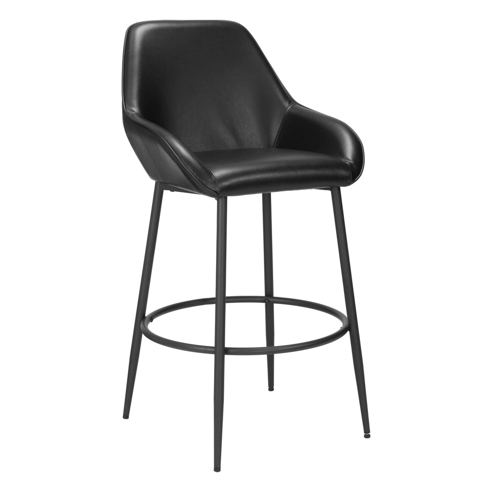 Vila Barstool, Black, Set of 2-Furniture-High Fashion Home