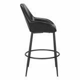 Vila Barstool, Black, Set of 2-Furniture-High Fashion Home