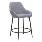 Vila Counter Stool, Gray, Set of 2-Furniture-High Fashion Home