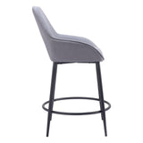 Vila Counter Stool, Gray, Set of 2-Furniture-High Fashion Home