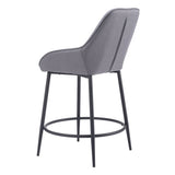 Vila Counter Stool, Gray, Set of 2-Furniture-High Fashion Home