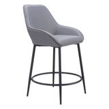 Vila Counter Stool, Gray, Set of 2-Furniture-High Fashion Home