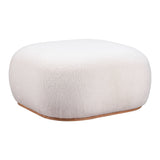 Azua Ottoman, Cream-Furniture-High Fashion Home