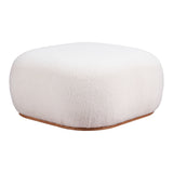 Azua Ottoman, Cream-Furniture-High Fashion Home