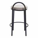 Sisal Counter Stool, Beige Tweed, Set of 2-Furniture-High Fashion Home