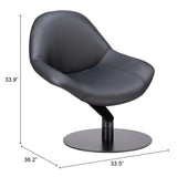 Poole Chair, Black-Furniture - Chair-High Fashion Home