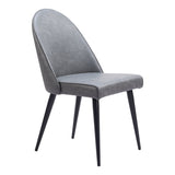Silloth Armless Dining Chair, Gray, Set of 2-Furniture - Dining-High Fashion Home