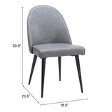 Silloth Armless Dining Chair, Gray, Set of 2-Furniture - Dining-High Fashion Home