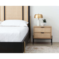 Avida Nightstand, Rustic Oak-Furniture - Bedroom-High Fashion Home
