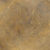 Drip Coffee Table, Antique Brass