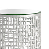 Reden Side Table Set, Silver-Furniture - Accent Tables-High Fashion Home
