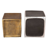 Brics Side Table, Multicolor, Set of 2-Furniture - Accent Tables-High Fashion Home