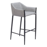 Andover Bar Stool, Slate Gray-Furniture-High Fashion Home