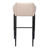 Andover Bar Stool, Beige-Furniture-High Fashion Home